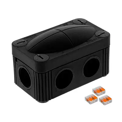 Read more on Wiska 10109900 | COMBI 206 IP66/67 Waterproof Junction Box with 3x WAGO Connectors, Black