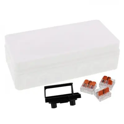 Read more on Wiska 10110033 | COMBI 116 24A IP66 Junction Box with Knockouts & Wago Connectors, White